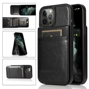 เคสโทรศัพท์แบบพับได้หนัง PU ลดราคาสุดฮอต พร้อมช่องใส่บัตร 10 ช่อง ป้องกันการกระแทก สำหรับ iPhone 17 16 15 14 Pro Max - Product Image 4