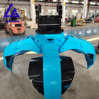 CE ISO Grappin à rotation hydraulique à double goupille pour déchiquetage de déchets de construction, pour attache d'excavatrice, rotation complète à 360° °   Rotation