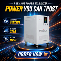 Régulateur de tension triphasé 30 KVA entièrement automatique avec technologie SVC à enroulement en cuivre, contrôle par servomoteur, écran LCD, 50 Hz
