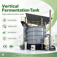 Equipo de Compostaje Vertical de Alta Temperatura para Fertilizantes Orgánicos y Tanque de Fermentación Aeróbica para el Tratamiento de Estiércol de Pollo