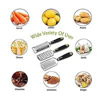 Set de 4 râpes à fromage Zester Coupe-légumes en acier inoxydable Déchiqueteur de légumes polyvalent avec brosse
