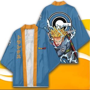 21 Estilos SPY DRAGON BAII Goku Vegeta Buu Camisetas Unisex de Manga Tres Cuartos, Kimono Haori, Capa, Camiseta de Anime para Hombre - Product Image 5
