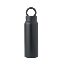 Nueva llegada de moda 700ml 304 botella de agua deportiva con imán de acero inoxidable con tapa de soporte magnético para teléfono
