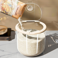 Conteneur de stockage de riz de qualité alimentaire de 10 kg, bac en plastique hermétique, résistant à l'humidité et aux insectes pour le stockage des céréales dans la cuisine