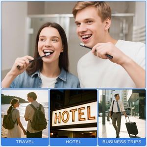 Custom Logo Star Disposable Eco-Friendly Hotel Amenities Bathroom <b>Kit</b> Toothpaste Shampoo Toothbrush-Travel Size for Room - Product Image 4