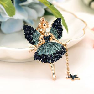 Llavero de Hada de las Flores con Diamantes de Agua y Mariposa, Colgante Metálico de Ángel Bailarina, Accesorios para Bolsos, Llavero de Coche, Joyería - Product Image 5