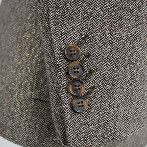 Nouveau élégant Tweed chasse fantaisie costumes laine tissus messieurs hommes vêtements costume meilleurs hommes costumes ensemble - Product Image 5
