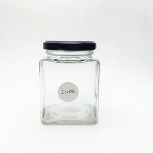 250 ml 9 oz Rectangle Food Packing Glass Jars <strong>Honey</strong> Jam Canned Packing Wholesale - Product Image 6