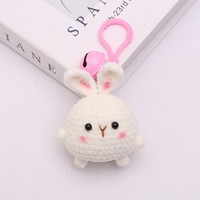 Offre Spéciale fait main Crochet poupées mignon peluche porte-clés Mini Crochet animaux jouets pour porte-clés sac à main pendentif cadeau décor
