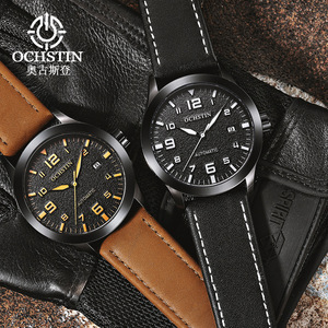 OCHSTIN 62028 GA62028 Orologi Meccanici Sportivi da Uomo con Cinturino in Vera Pelle, <span class=keywords><strong>Orologio</strong></span> da Polso <span class=keywords><strong>Classico</strong></span> Luminoso, <span class=keywords><strong>Orologio</strong></span> Elegante da Business - Product Image 4