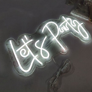 Custom <strong>Neon</strong> Light <strong>Sign</strong> Led Alphabet Letters <strong>Lets</strong> <strong>Party</strong> <strong>Sign</strong> Making Led <strong>Neon</strong> <strong>Sign</strong> Lighting Decoration for Events - Product Image 4