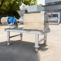Nouvelle machine de déshydratation du fumier à haute efficacité, séparateur solide-liquide en acier inoxydable pour ferme, sécheur de fumier de porc et de vache 380V 7.5KW