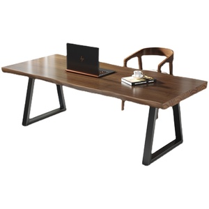 Mesa de Computadora de Madera Maciza Resistente, Escritorio Doble para el Hogar, Escritorio de Estudio para Niños, Mesa de Conferencia Pequeña, Larga y Cuadrada - Product Image 5