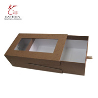 Scatola finestra Pvc scatole rigide carta accettabile su misura cartone monouso cartone marrone Cmyk