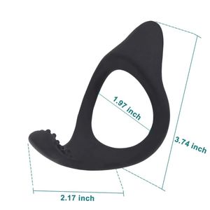 Silikon Penis halkası Menes erotik şekilli gecikme boşalma horoz halka seks oyuncak adam için - Product Image 6