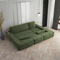 Sofá Cama Convertible Extensible y Compacto, Moderno y Contemporáneo 2026, Sin Ensamblaje, para Dormitorio, Apartamento, Sala de Estar