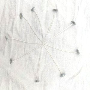 Mechas De algodón preenceradas con lengüetas, Para telas De Tubo, Velas, 100 unidades - Product Image 3