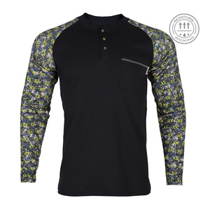 卸売水分ウィッキングFRシャツ難燃性シャツ5.5オンス綿100% CAT2難燃性ヘンリーシャツ - Product Image 6