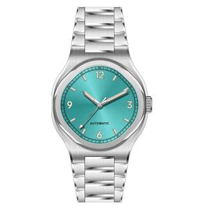 Montre automatique mécanique pour femme en acier inoxydable avec cristal saphir, design minimaliste unique, grand format, logo personnalisé, étanche - Product Image 3