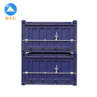 Conteneur maritime ISO de 20 pieds à toit ouvert, grande capacité, usage industriel, robuste, demi-hauteur