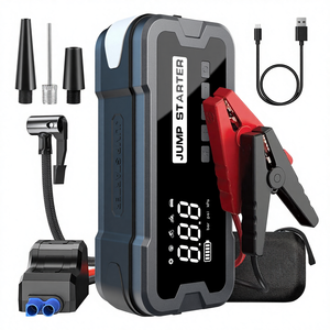 150PSI 스마트 타이어 인플레이터 12V 미니 자동차 배터리 점프 스타터 타이어 에어 펌프 휴대용 에어 컴프레서 - Product Image 1