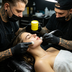 Crema para tatuajes básica de 500g con fórmula clásica, el suministro diario esencial para salones de tatuajes pequeños y medianos. - Product Image 1