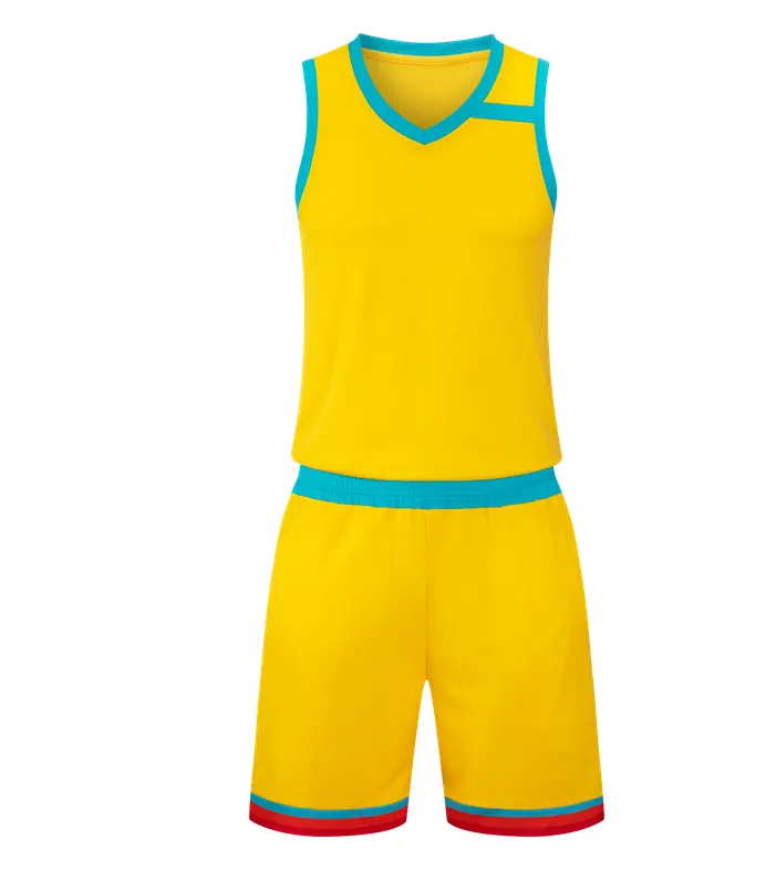 Manufacturer hot selling men basketball uniform suit breathable sleeveless