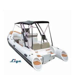 Liya 5.2m luxury fishing boat ribs 17ft speed boat hypalon boat