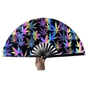 Abanico Plegable de Bambú Reflectante de 33 cm, Estilo Arte Folclórico, para Decoración del Hogar, Regalo Empresarial y Promocional con Diseño Musical - Product Image 2