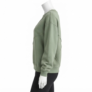 Sudadera para Mujer de Corte Flexible con Cuello Acanalado y Puños Elásticos, Construcción Ligera, Hecha con Material Suave de Mezcla de Poliéster - Product Image 4