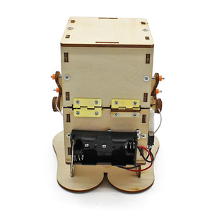 Wooden Coin Eating Robot <b>DIY</b> <b>Kit</b> Science Education Toy Animal Shape Manual Control No Battery 7-9 Years Old - Product Image 4