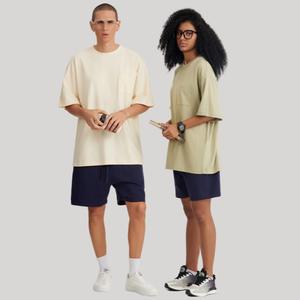 T-shirt vintage surdimensionné personnalisable en gros, t-shirt de haute qualité 100% coton, streetwear pour hommes, t-shirt personnalisé avec logo - Product Image 2