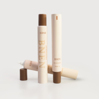 Tube personnalisé de 10 à 40ml en plastique PE PP doux au toucher Conteneur à 5 couches avec buse longue Fond de teint crème solaire Fond de teint cosmétique vide