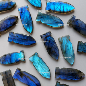 Cabochon de labradorite bleue 100 % naturelle de haute qualité, pierre précieuse en vrac, pierre de guérison populaire, approvisionnement en gros - Product Image 4