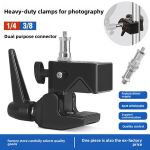 Universele bureauklemvoet voor telefoon/tabletstandaard, verstelbare superklembevestiging voor livestream vlogging en overhead video-opnames - Product Image 5