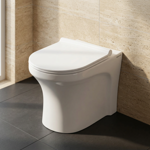 WC mural monobloc en céramique de qualité export, à chasse d'eau dissimulée, pour acheteurs en gros - Product Image 6
