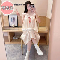Robe de nuit élégante de style princesse, taille M-5XL, nouvelle conception, robe de nuit décontractée en coton pour femme, été