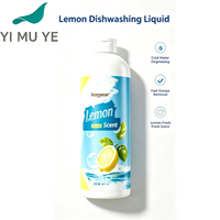 Liquide vaisselle OEM personnalisé à action rapide, parfum citron, 1L, nettoyant cuisine, usage domestique et hôtelier, vente en gros