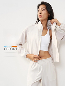 Giacca Sportiva da Donna Leggera e Traspirante per Yoga, Vestibilità Regolare, UPF 50+, Tinta Unita, Spandex/Poliestere, Estiva - Product Image 2