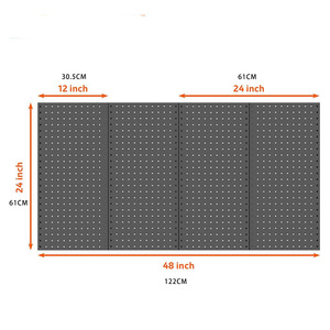 Panneau d'affichage mural en acier au carbone imperméable Havors TS-001, sans perçage, taille à découper, pour atelier, 13+ outils - Product Image 2