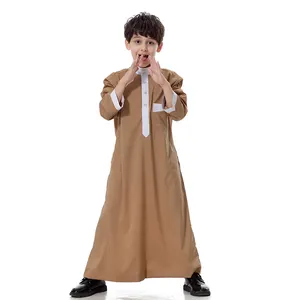 传统穆斯林男孩thobe穆斯林阿拉伯男孩Thobe Thawb Caftan