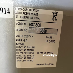 Spectromètre d'émission atomique à décharge luminescente LECO GDS500A 1o 230V 6A 607-500 - Product Image 6