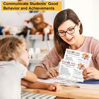 Notes de courrier pour enseignants, cartes postales avec smileys, cartes de motivation pour la bonne conduite en classe, cartes de récompense pour les élèves