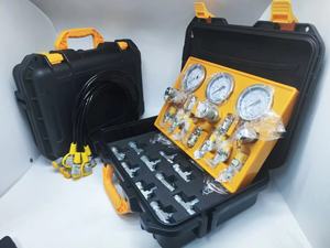 Duker hidrolik muayene kiti 5 basınç göstergesi 11 uydurma 12 Tee seti hidrolik test kiti inşaat makine parçaları - Product Image 3