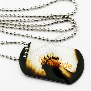 Usine En Ligne En Gros Personnalisé Pas Cher Hommes Zodiaque Collier En Acier Plaque - Product Image 3