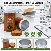 Tubos de Papel de Aluminio Apilables Personalizados para Café, Grado Alimenticio, Venta al por Mayor Directa de Fábrica, Cilindros en Stock para Envasado de Té