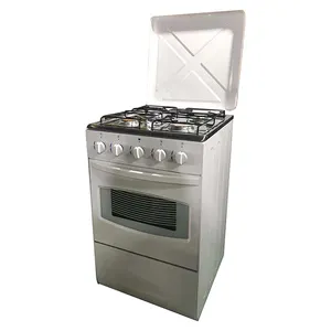 Spray Coating 4-burner Gas Cooking Range with Gas Oven