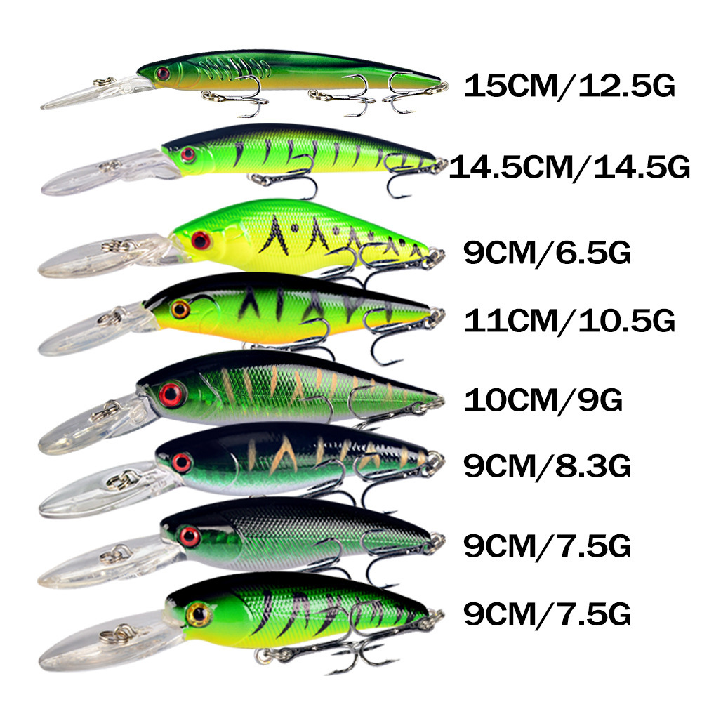 Kit De 4 Leurres Minnow 7 Cm – Yeux 3D, Hameçons Triples Acier Carbone, Pour Mer Et Rivière, Avec étui De Rangement