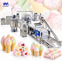 Ligne de production semi-automatique de bonbons en coton, de cornets à œufs et de guimauves pour la production alimentaire