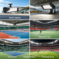 Projecteurs LED en aluminium moulé sous pression 150W pour stades sportifs intérieurs, projecteur LED à séparation photoélectrique